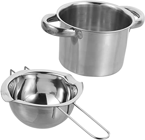 Garneck Casserole Bain- En Acier Inoxydable 304 Pour Chocolat Et Fromage 400ml Casserole à Fondre Pour Cuisiner Des Desserts Pratique Cuisine Maison