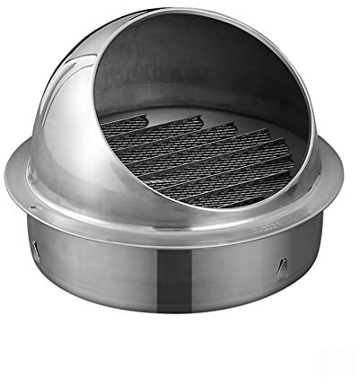 BPABDEITR Cubierta de Rejilla de ventilación de Acero inoxid Las Rejillas de Acero Inoxidable evitan Que Entre Agua de Lluvia. No es fácil de Instalar, for baño, Cocina y Ventilador.(300mm(118.1))