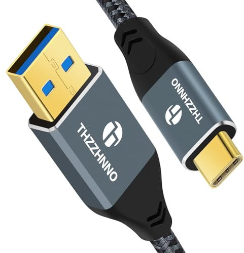 Thzzhnno USB C to VGA Cable 1M, USB Type C to VGA conversion 1080P@60Hz for Laptops, Mobile Phones, Tablets HDTV、Displays and Projectors