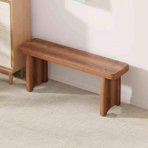 SFJATTA Bauernhaus Indoor Küchentisch Bänke, Holz Eingangsbank, Indoor Holzbank, Holzbank für Schlafzimmer und Küche, für Wohnzimmer, Schlafzimmer(90 * 35cm/35.4 * 13.8in)