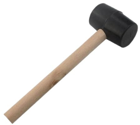 LUYSGBXR Gummihammer 25cm Gummihammer mit Holzgriff, Karosseriebau, Gummihammer for Holz, Schmuckwerkzeug