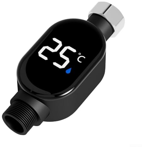 HpLive Digital Badethermometer，Duschthermometer, Wasserdichtes Badethermometer mit LED-Anzeige, Temperaturbereich 0-99°C für die Babypflege