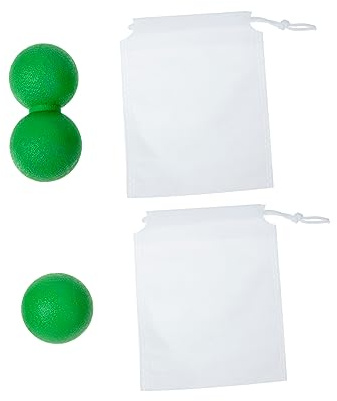 Grüner Erdnuss Massageball aus Tpe für Fuß und Nackenmassage | 1 Satz, Glatte Oberfläche, Tragbar, Körpermassage, Fußmassagebälle, Kompakt, für Unterwegs, Grün