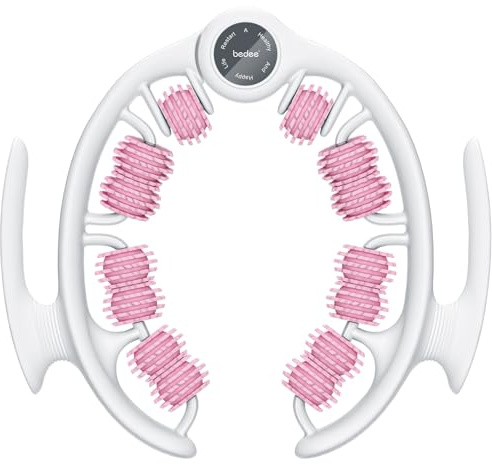 bedee Manuelles Anti-Cellulite Massagegerät - Abnehmbare Massageköpfe und Rollen zum Anheben, Straffen und Glätten der Haut, Oberschenkel und Gesäß, Rose