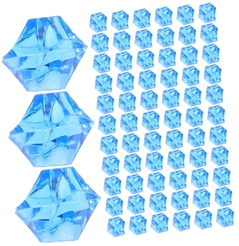 JUMPLAWN Cubitos de Hielo Falsos Forma Irregular 450 de Acrílico Alta Simulación y Resistencia a Deformaciones y Peso Ligero para Decoración y Proyectos DIY