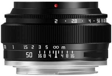 DSHYTDRF 50mm F2 Full Frame Lens,For Sony E For Fujifilm XF For Canon M For Leica For Sigma L For Nikon Z For Panasonic For Olympus M43 Camera Lens(Macro 4/3)