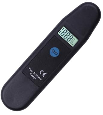 Mano Pression Pneu Digital, Haute Précision Controleur Pression Pneu Vélo, Testeur Manomètre Pneumatique Avec Écran LCD Rétro-éclairé Pour Voiture, Moto, Vélo