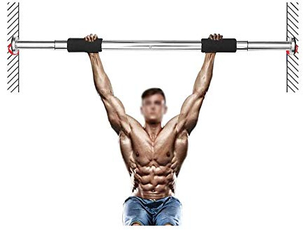Pull-up-stång väggmonterad pull-up-stång hemmaträning dörrövningsstång överkroppsträning dörröppning justerbar belastning 80 kg för hemmagymträning
