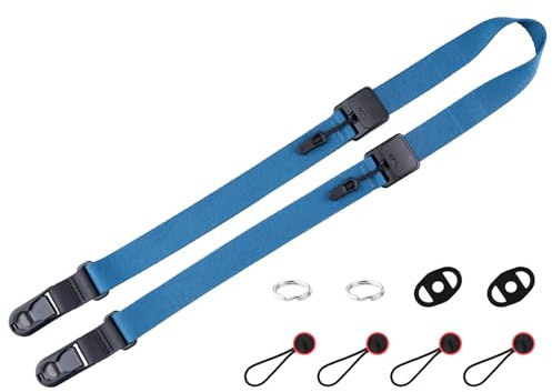 VKO Quick Release Camera Strap,Quick Adjust UltraLight Comfortable Camera Straps for Man Woman Photographers(4'11to 6'5) Film SLR APS-C DSLR Mirrorless Camera Neck Shoulder Strap 25mm
