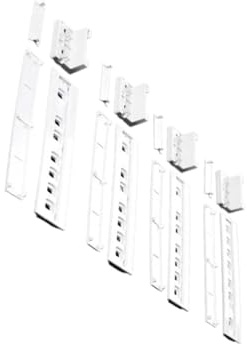 4 Set Integrerad Kyldörr Plastmonteringsfäste Fixeringsskjutsats For Frys Kylskåpshylla