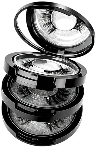 Astuccio Portaciglia,Organizer Cosmetico a 3 Ripiani | Contenitore per Ciglia Finte e Trucchi,Adatto per casa, vacanze, viaggi, gite fuori porta e spostamenti quotidiani