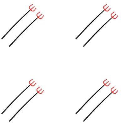 SEWACC 8pcs Adjustable Devil Pitch Fork Detachable Demon Prop for Halloween Costume Accessory Men Women Cosplay Horror Dress-up Tool