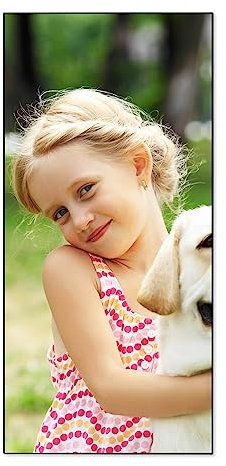 banjado® Magnettafel 37 x 78cm / Magnetwand aus Metall/Magnetpinnwand als Memoboard/Pinnwand Magnettafel Küche, Büro, Kinderzimmer inkl. 4 Magnete & Montageset - Motiv Wunschmotiv