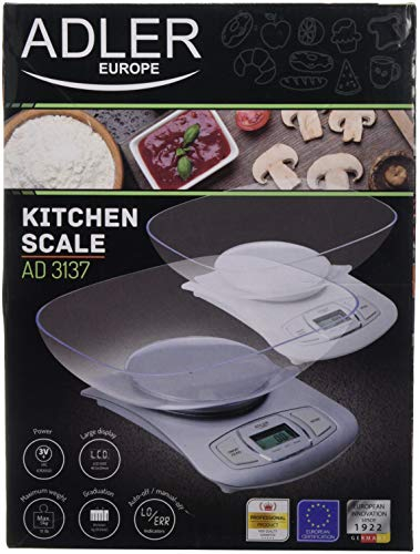 Adler AD 3137s Waage, Schwarz, One Size