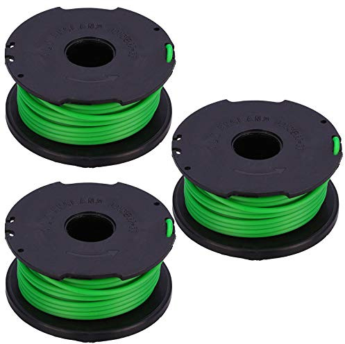 SPARES2GO Spool & Line Refill for Black + Decker GL7033 GL8033 GL9035 STB3620L Grass Strimmer Trimmer (Pack of 3)