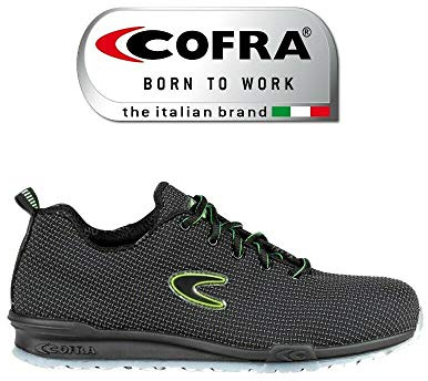 COFRA. Scarpa Bassa Nera Antinfortunistica Calzature Monti S3 SRC Varie Misure (40 EU)