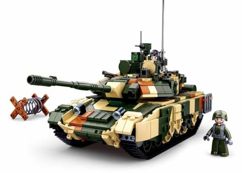 Schwerer Kampfpanzer (772 Teile) [M38-B0756], Spielset, Klemmbausteine, Soldaten, mit Spielfigur, Army, Sluban SL95616