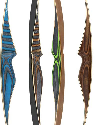 Jackalope by Bodnik Bows Recurvebogen Quartz One Piece 58 Zoll 20-50 lbs Rechtshand Black (Blue, 45 lbs)