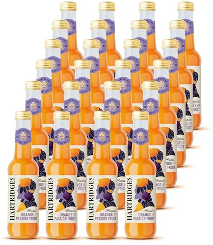 Hartridges | Orange & Passionfruit Juice | 24 x 275ml | Made using only natural flavours, with no artificial colours or preservatives, it delivers refreshing fruit taste you can.