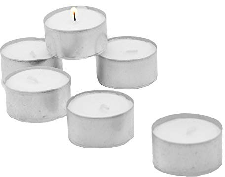 Teelichter weiß ohne Duft Großpackung 36-1000 Stk. | 4 Std. 6Std. 8Std. oder Maxi-Lichter | aus Paraffinwachs | + GRATIS HL Kauf Block (6 Std. Teelichter + 1 HL Kauf Block, 150)