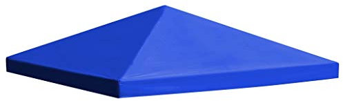 Keketa Homgoday 3x3m Blaue Pavillonabdeckung mit Klettverschluss, wasserdicht, Polyester Model44782