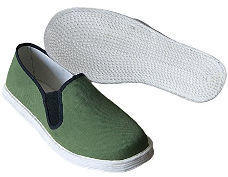 Rubruan Chinesische Kampfkunst Kung Fu Stoffschuhe - Traditionelle Alte Peking Training Oxford Flache Schuhe Tai Chi Wushu Slipper Sneaker Weiche Sohle für Männer Frauen