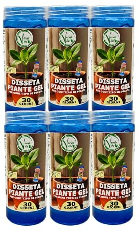 VerdeVita - Acqua Gel per Piante, Riserva di Acqua per Irrigazione Piante da Interno e Balcone Durante le Vacanze, Acqua Gel per Piante Non Nocivo (6)