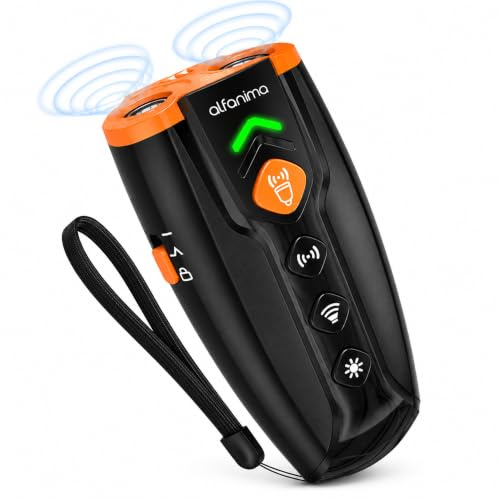 Antibell Ultraschall Gerät für Hunde – Erziehungshilfen für Hunde, Alternative zum Antibellhalsband für Hunde & Collier Électrique, Hundeschreck mit 25–30 kHz, Lange Reichweite, Wiederaufladbar