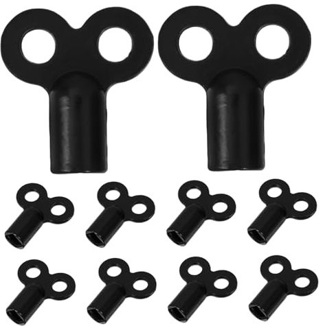 Angoily 10pcs Radiator Bleed Keys Valve Key for Plumbing Metal Wrenches for Air Vent Exhaust Valves