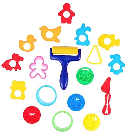 DRESSOOS 18stücke Nudel-DIY-plastilin Formen Werkzeug Für Junge Mädchen Farbschlammspielzeug Mit Verschiedenen Plastilinformen Farbtonset Zum Basteln Kleiner Modelle