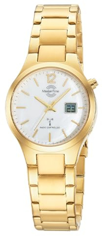 Master Time Funk Quarz Damen Uhr Analog-Digital mit Edelstahl Armband MTLA-10916-71M