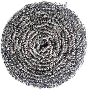 Stainless Steel Wire Metal Pot Scrubber for Kitchen Cleaning, Pack of 4 Reusable Dryer Balls for Pet Hair (Clear, One Size)