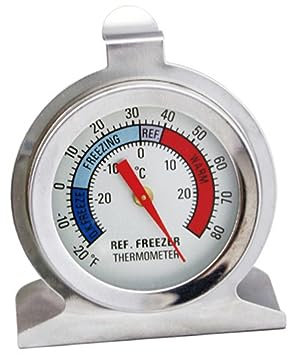Supvox Thermometer-set Für Kühlschrank Und Gefrierschrank 4 Edelstahl-thermometer Elegantes Design Einfach Zu Verwenden Silberfarbenes