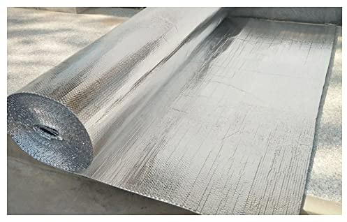 Double Layer Bubble Foil Insulation Panels Radiator Reflector Foil Vapor Barrier for Heat Insulation in Walls Floors Attics Greenhouses and Campervans Energy Efficiency Solution