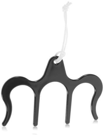 M-förmiger Notenclip aus Kunststoff, Schwarz, 1 Stück | Musikbuchseiten und Klaviernotenblätter, zum Fixieren von Partituren, Leicht Mitzunehmen