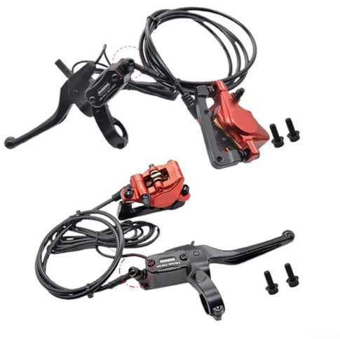 Freni idraulici della bici elettrica, freno di spegnimento della bicicletta elettrica con tubo smontabile, caratteristiche grande pompa di spinta per mountain bike e-bike (sinistra con disco)