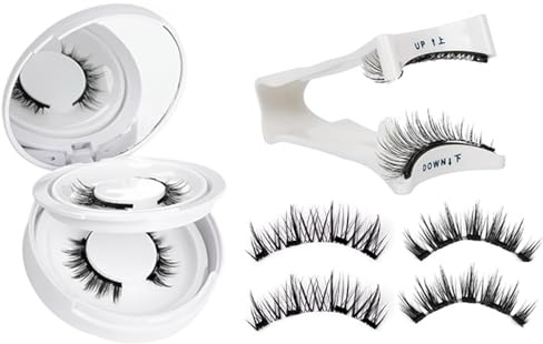 2 Pairs Magnetic Eyelashes Kit, Reusable Magnetic Lashes for Natural Look, No Glue Needed, Easy to Wear and Remove, Hypoallergenic for Sensitive Eyes, Perfect for Daily and Party Use
