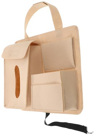 HIAKDOFT Auto Sitz Organizer aus Filz mit Mehrfachfächern für Rücksitz Aufbewahrungstasche Praktische Auto Netztasche für Handy Schlüssel Zubehör Gepäck und Ordnungslösung für