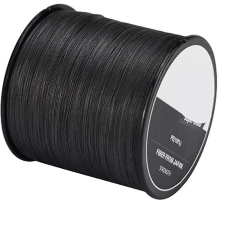 4 Stränge Geflochtene Angelschnur Multifilament 300M 500M 1000M Karpfen Angeln Geflochtenen Draht Zubehör(Black,X4 300M 20LB 1.0)
