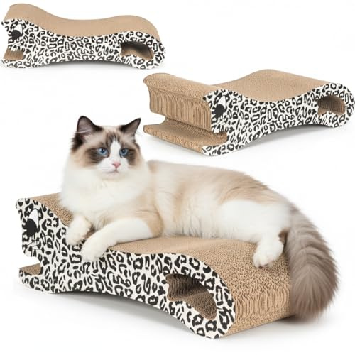 COIL Kratzpappe, Katzenbett, Katzenkratzbaum, Katzenliege, Umweltfreundliches Bett, MDF, Modern, komfortabel, (Höhe: 13 cm)