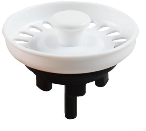 Filtre de vidange d'évier avec 74 mm de diamètre pour lavabo, matériau plastique avec maille fine pour éviter le blocage des particules alimentaires