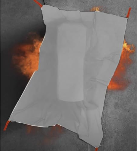 Car Fire Blanket Large Emergency Fire Blanket for Electric Vehicle Truck Motorcycle(19.7 * 19.7ft/6 * 6m)