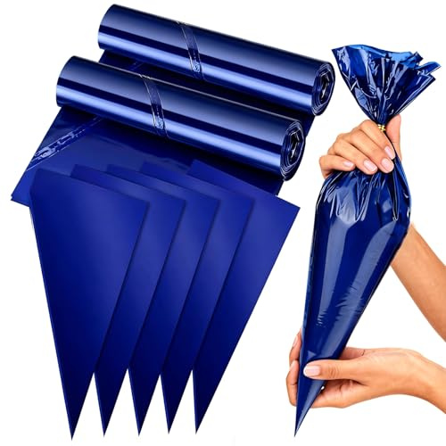 ChioSun 100 Pcs 21 Inch Disposable Piping Bags, Thicken Icing Piping Bags | Large Anti-Burst Non-Slip Strong Pastry Bags, Food Grade Icing Bag for Cake Dessert Cookie Decorating, 50Pcs/Roll
