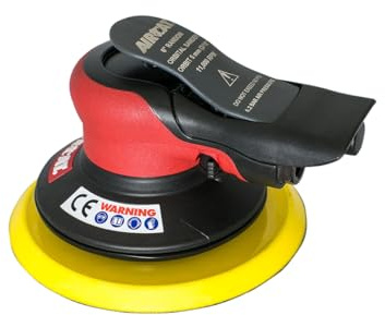 AIRCAT 6700-6-336 icke-VAC orbital palmslipare, röd/svart