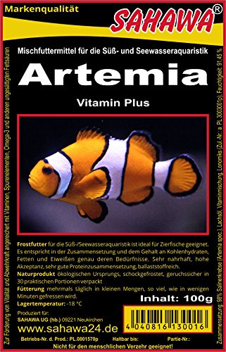 Frostfutter Artemia 5×100 g Blister– Premium Fischfutter für Zierfische, Garnelen & Jungfische | Proteinreich & nährstoffstark