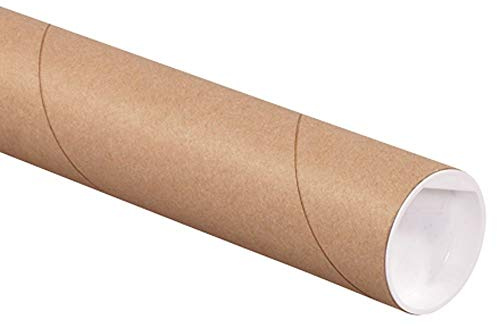 ProLine 3 x 20 Kraft Heavy-Duty Mailing Shipping Tubes with Caps (1 Tube)