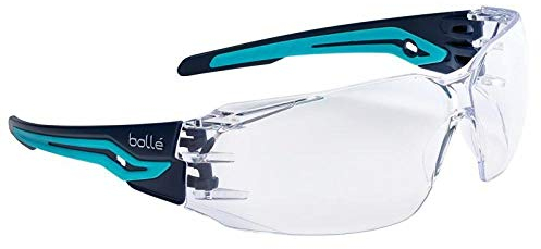 Bollé Silex Clear Lens Safety Glasses, Black