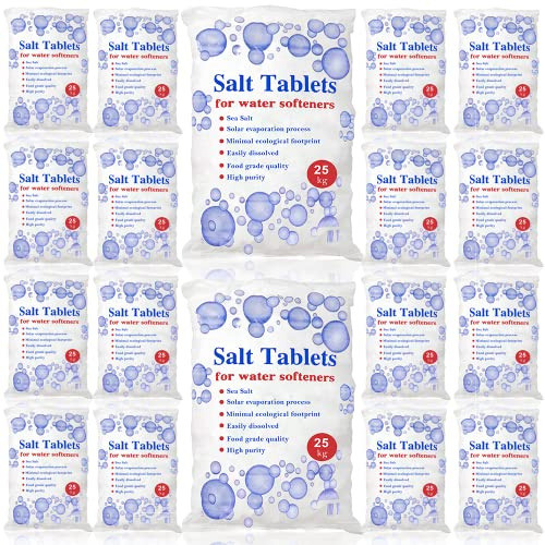 25 Kg Salt Tablets | Water Softener | Food Grade | Compatible to All Water Softner Machines 100% Genuine British Salt Tablet, Tablets Salt of Premium Quality (18 Bags)