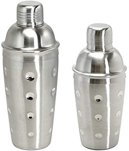Cocktail Shaker 3tlg. - Edelstahl mit Sieb - 750 ml. - MATIERT