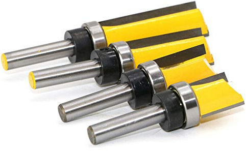 Fresa per copiare defondere, fresa dritta coda 8 mm di copia seriale, per fare a mano un cassetto o altra lavorazione del legno, giallo (8 x 3/4 x 25 mm) 1 pezzo